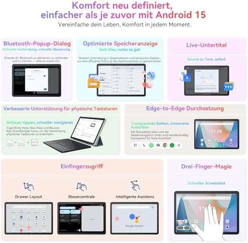 51ymm417rl. ac .jpg Blackview Tab60 Pro 24GB RAM+128GB ROM 4G LTE+5G WiFi Gaming Tablet 7700mAh Akku GPS Face ID Whiteview Tablet PC 10 Zoll